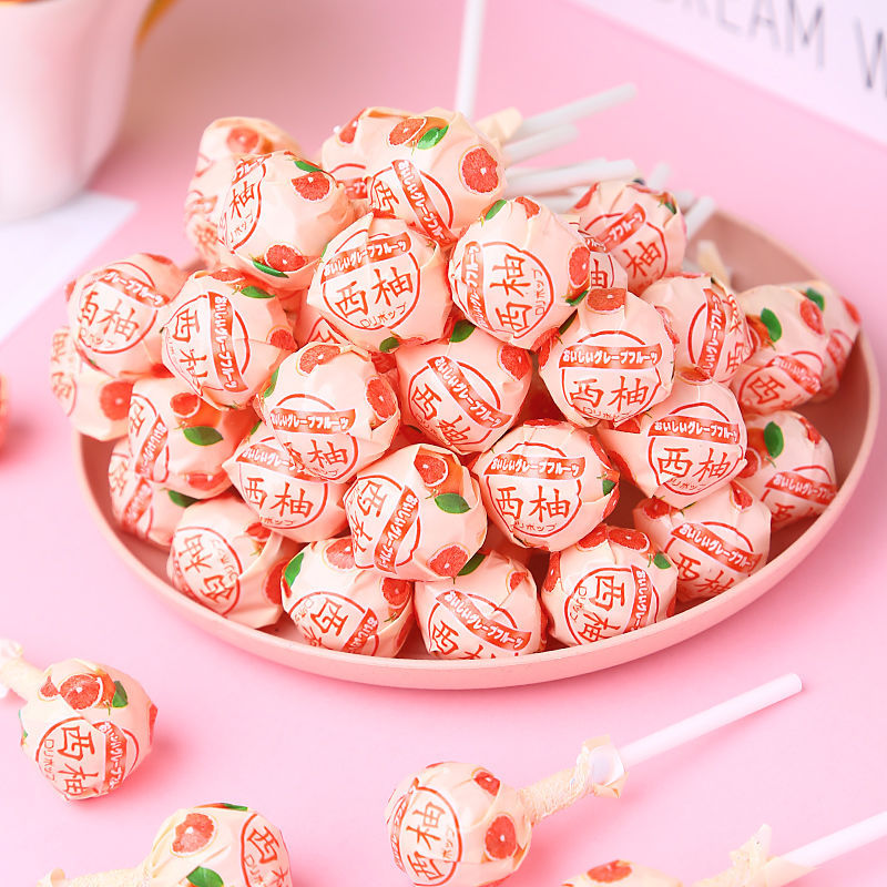 100g [100g 무료 증정] 자몽맛 막대사탕 약 25개