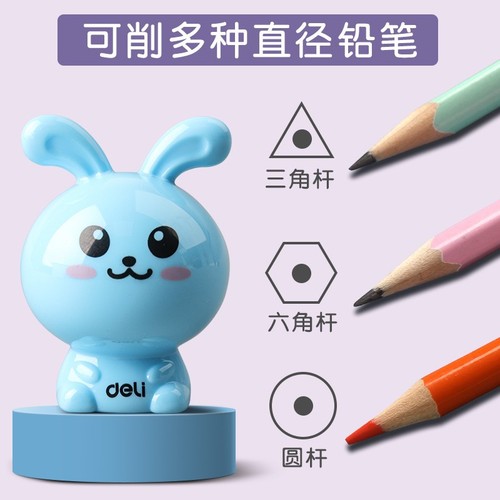 Effective pencil sharpener for primary school students cartoon manual pencil sharpening machine small portable student triangular pencil pencil sharpener