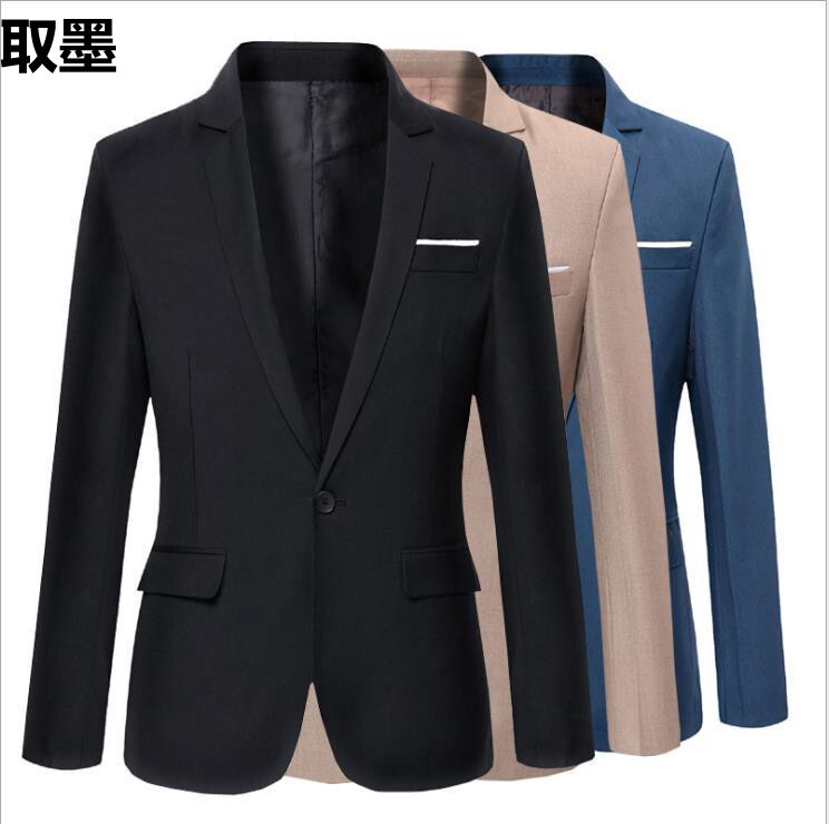 Foreign Trade Men's Suit One-Piece Top Casual Business Dress Professional Wear Men's Slim-Fit Small Suit Single Western Jacket Men's