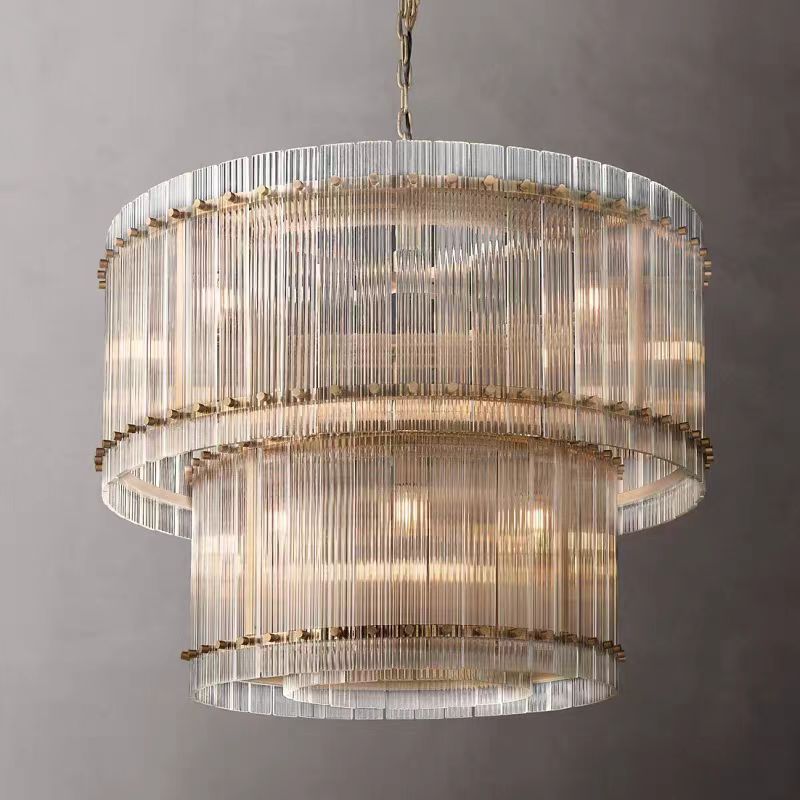 Lighting crystal chandelier for living room, minimalist bedroom room light, dining room long pendant light, designer lighting wholesale