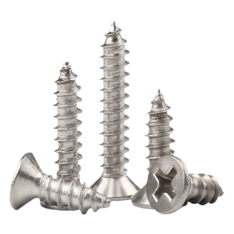 KA серебряный крест саморезы по дереву никелированные саморезы с плоской головкой саморезы с потайной головкой M2/M3/M4/M5