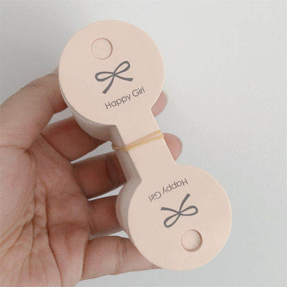 [100 Sheets] Coated Light Coffee Color Cardboard, Hair Rope Paper Card for Adults and Kidsren, Hair Accessories, Packaging Card, Tag Accessories