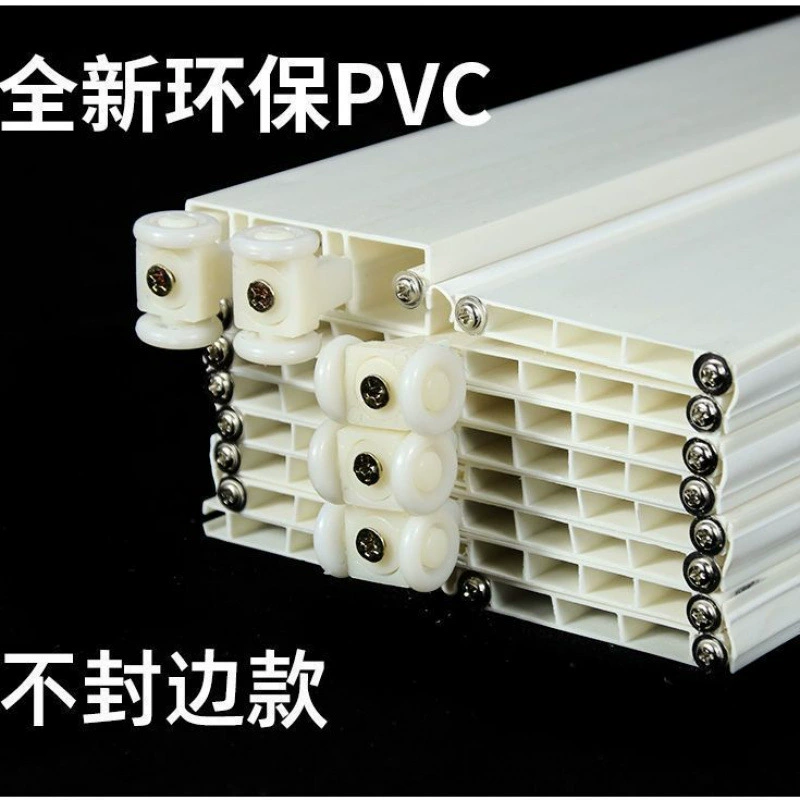 PVC складная дверь раздвижная дверь interior partition открытая кухня раздвижная дверь простая дверь балкон телескопическая невидимая дверь фабрика