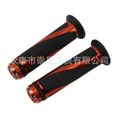 Off-Road Motorcycle Handlebars Compatible Motorcycle Handle Cover - twill-handle-glue-orange