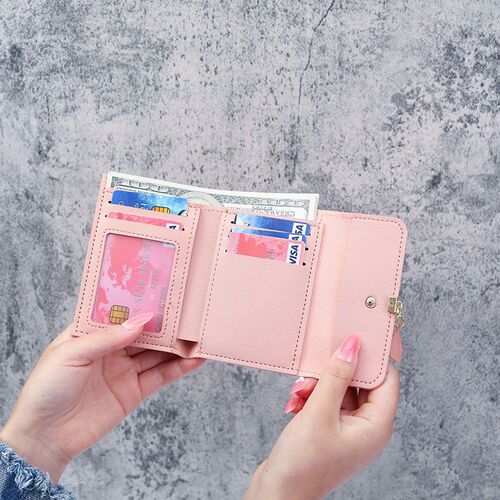 New wallet with ancient style and Chinese elements, short coin purse for junior high school students, small wallet, simple multi-functional large-capacity card holder