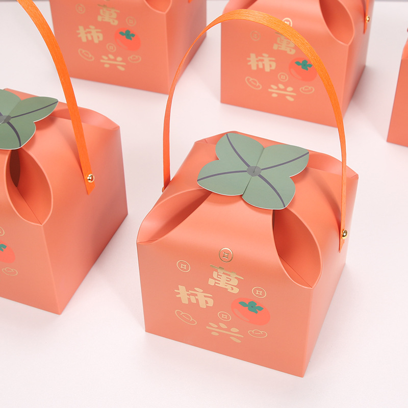 2024 Año Nuevo caja de regalo de embalaje de galletas con regalo de mano nougat copo de nieve crujiente caja de arroz glutinoso barco caja de dulces ventas directas