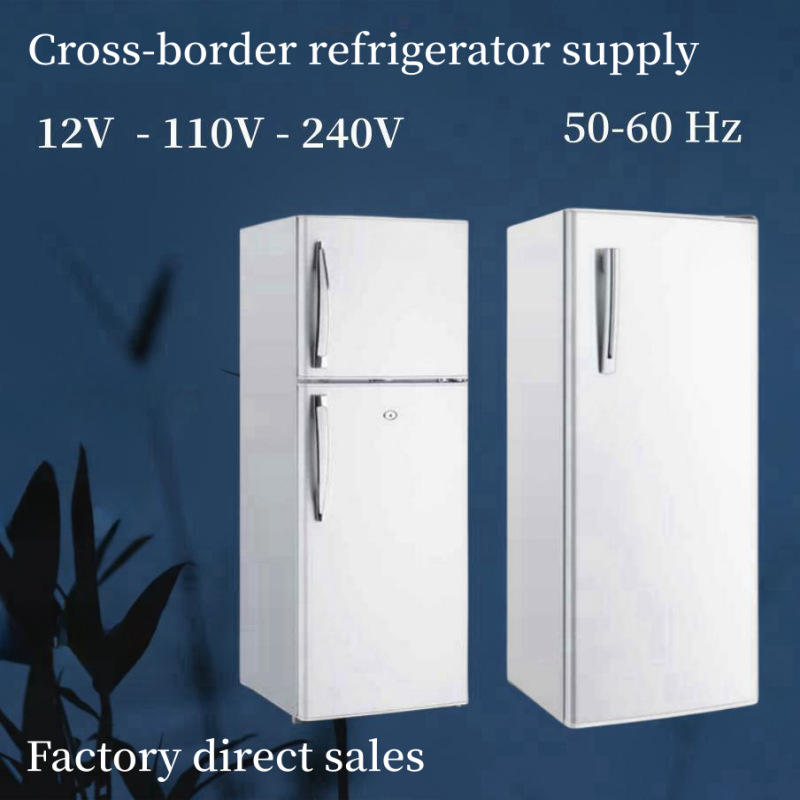 110V/220V双门三门冰箱冷藏冷冻单门小冰箱冷冻柜外贸跨境