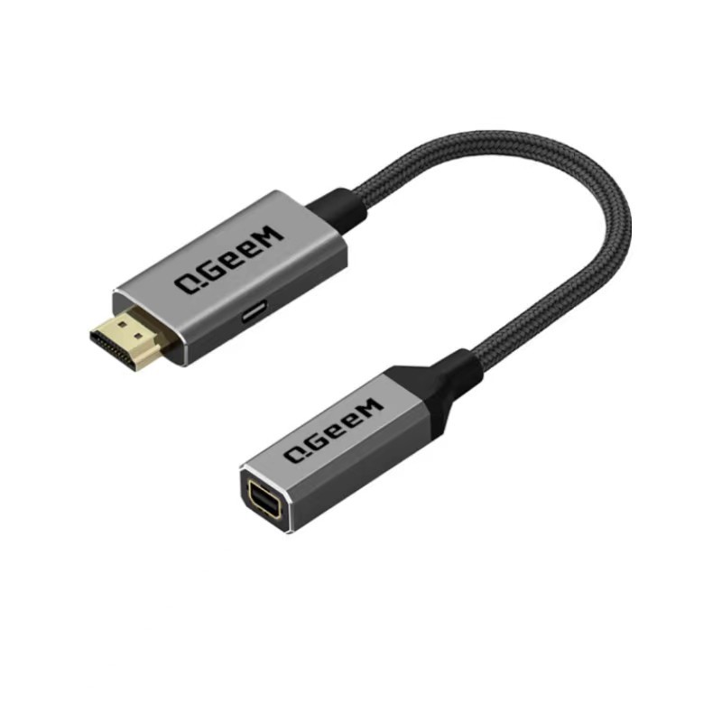 QGeeM HDMI solo a Mini DP convertidor cable adaptador UHD 4K @ 30Hz Plug and Play