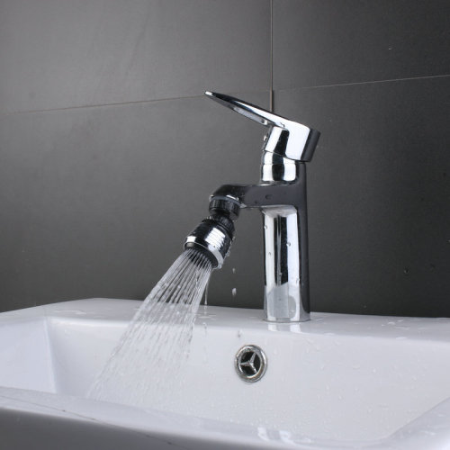 Faucet Splash Guard Extender, Kitchen Water-Saving Device, Omni-Directional Rotating Aerated Nozzle, Water-Friendly Filtered Spout, and Pressure-Boosting Shower Head