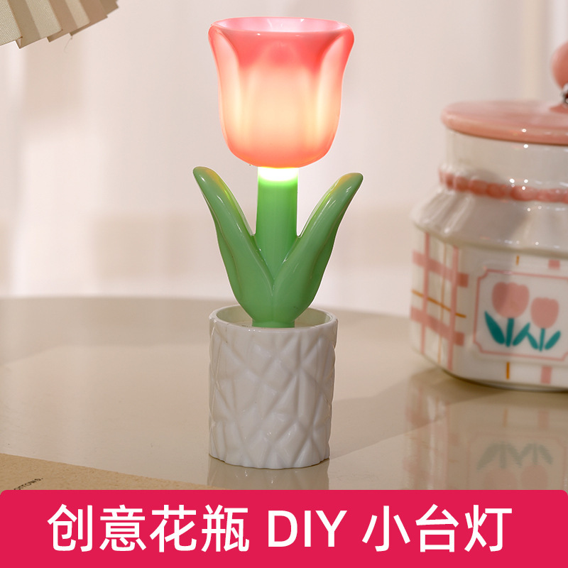 跨境新款创意小台灯LED生日氛围桌面摆件ins圣诞装饰迷你小夜灯|undefined