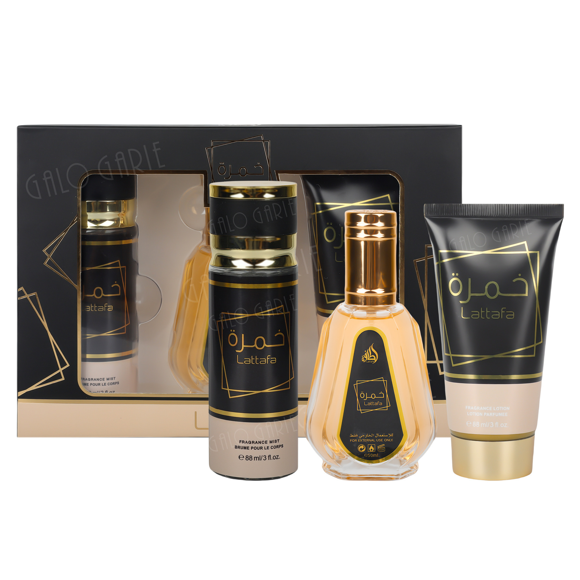 Ventas transfronterizas calientes Yara caja de perfumes Lattafa perfumes de Oriente Medio conjunto de perfumes para mujeres árabes