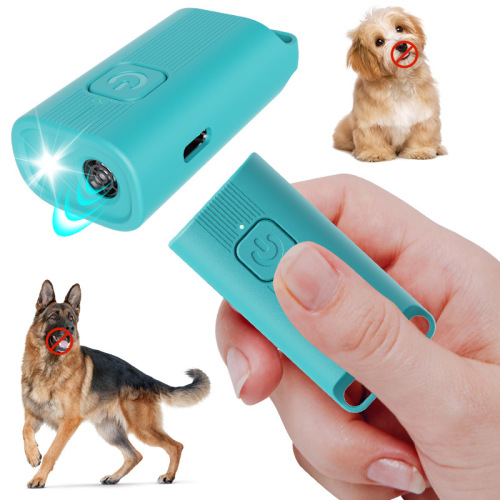 Cross-border mini wholesale ultrasonic dog repeller, direct sales new Amazon handheld bark deterrent light bark deterrent