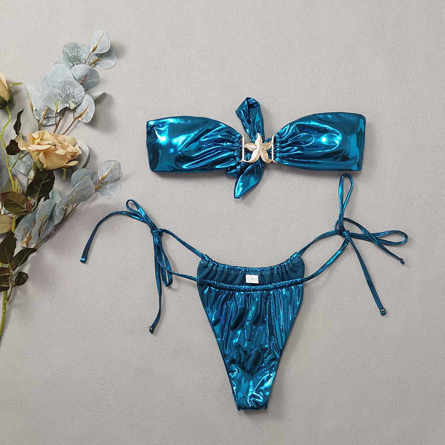 112g Weight Sexy Feel Of Sensation Mid Waist Panties Waist Bikini Panties Style Bralette Bra Category Polyester Fabric Type 2 Pieces Set Quantity Swimming Pool, Beach Occasion Solid Color Pattern Women's Gender Women's Solid Color 2 Pieces Set Bikinis Swimwear 3