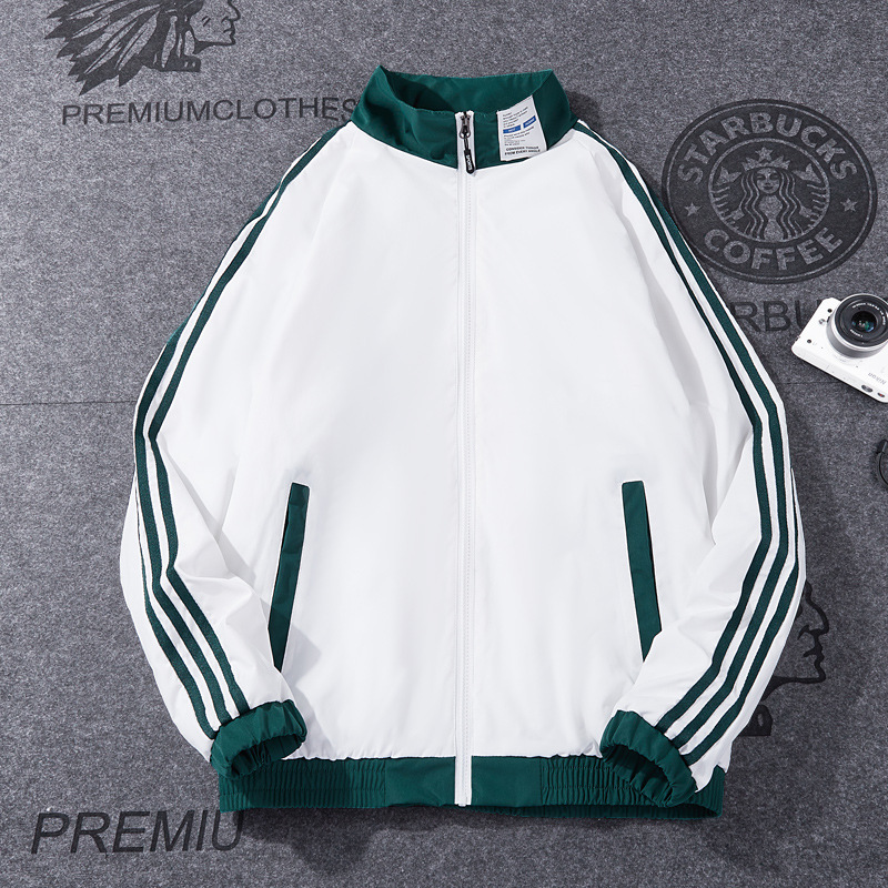 Tres chaquetas coreanas de moda masculinas sueltas parejas de moda casuales jóvenes guapo chaqueta de estilo general