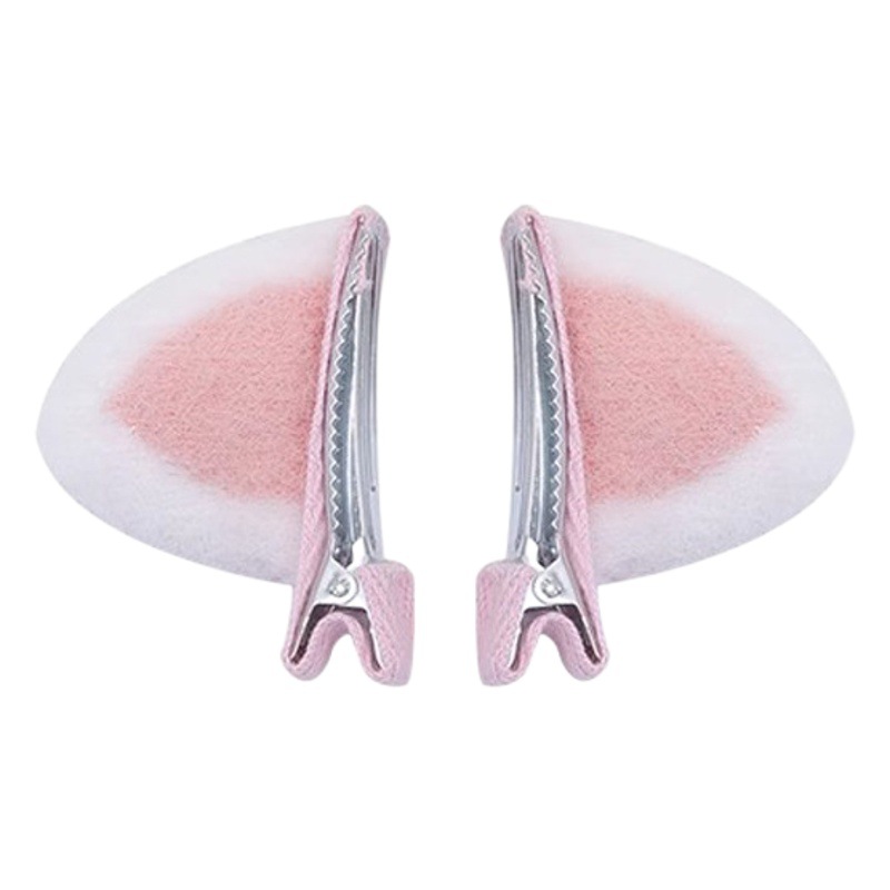 Orejas de gato lindo para niños horquilla de otoño para niñas clip de cierre de horquilla roto clip superior tridimensional tocado de horquilla de tamaño pequeño