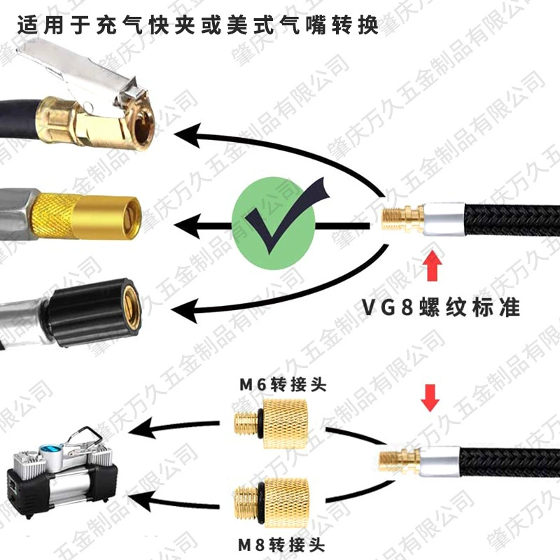 Проволочный резиновый воздушный насос для автомобиля, быстрая соска с аксессуарами