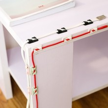 塑料電線固定理線器自粘集線器粘貼式壁掛電線收納夾卡扣卡子