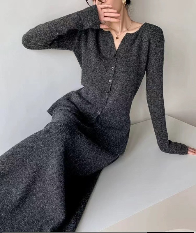 法式优雅风针织开衫套装女2025秋冬新款设计感半身裙两件套毛衣女|undefined
