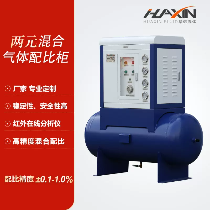 氩气二氧化碳中小流量高配比精度两元混合气体卧式 气体配比柜