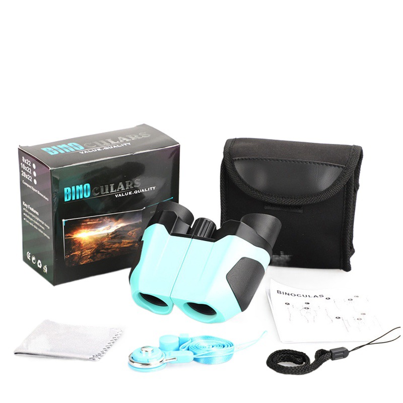 工場卸売10x22ハイビジョン高倍双眼鏡携帯型子供屋外観光望遠鏡