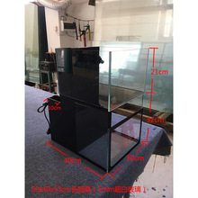 超白鱼缸双层缸一体缸双子缸一体式双层底滤缸海水淡水缸可