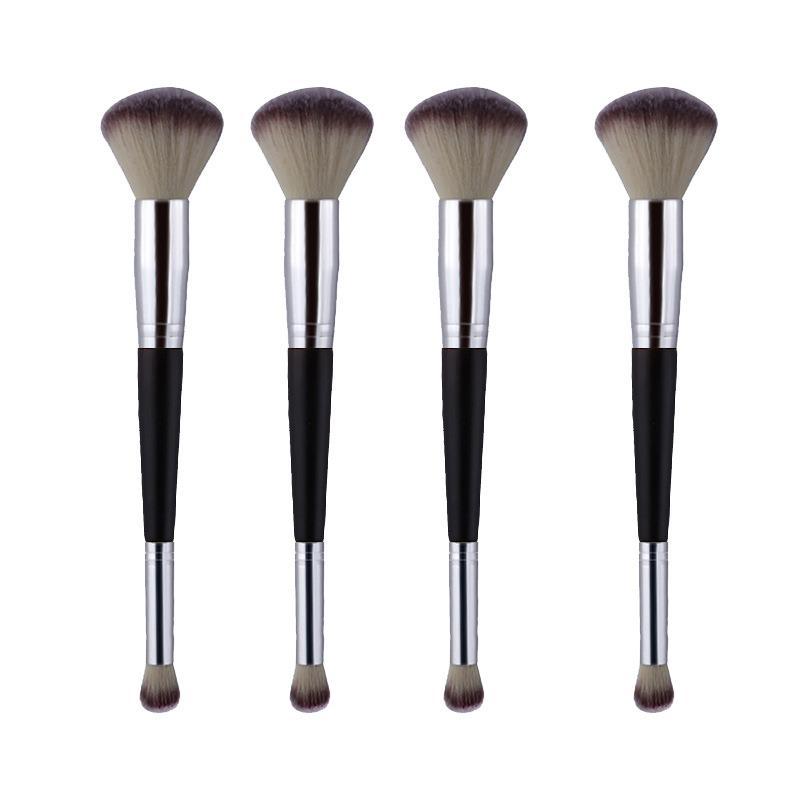 Suministro único de doble cabeza de doble propósito cepillo de sombra de ojos de alta calidad fabricantes de accesorios de maquillaje Venta de descuento grande