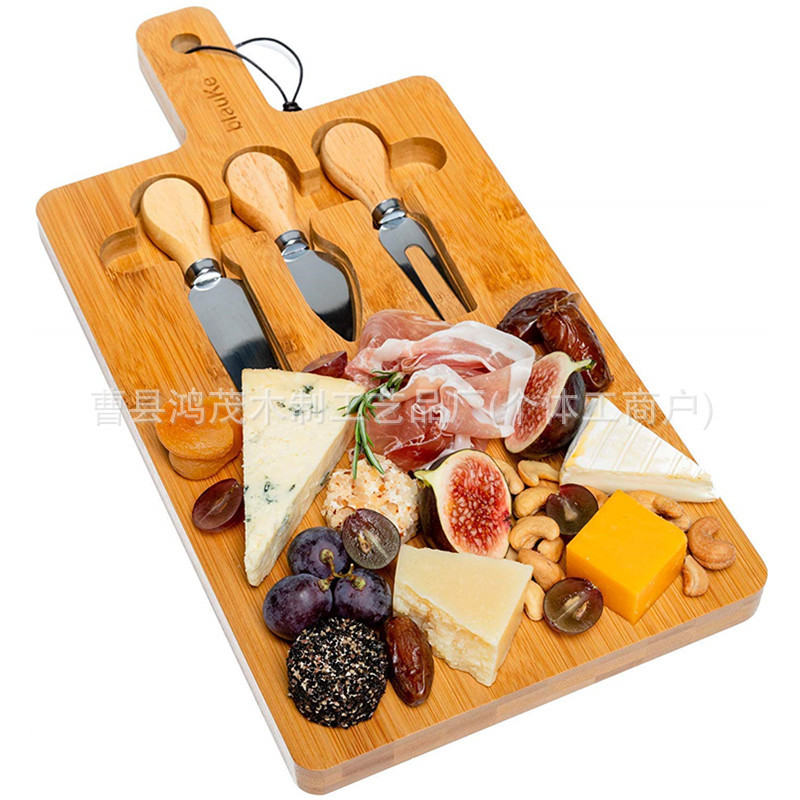 竹制芝士板刀板热销木制面包板披萨板楠竹奶酪板切菜砧板定制批发