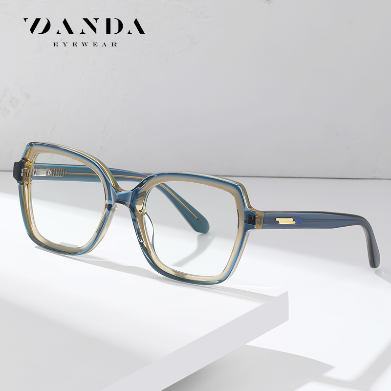 Nueva placa anti-azul gafas de luz PS8817 hombres y mujeres de la misma moda retro gafas lisas se pueden equipar con gafas de miopía