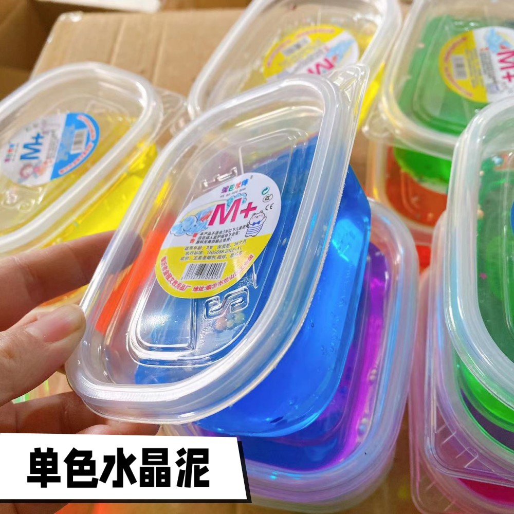 Juguete para niños Cristal de barro espuma pegamento descompresión juguete DIY hecho a mano transparente Cristal de barro 2 yuanes grandes almacenes al por mayor