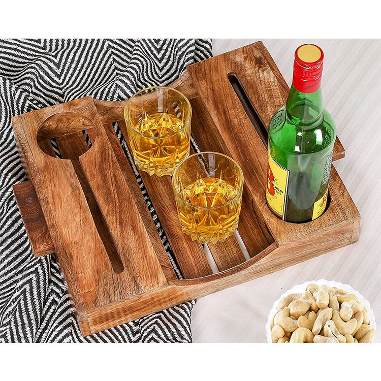 Новый поднос из цельного дерева Творческий бокал еда Фруктовая тарелка Мода Простой прямоугольный деревянный поднос чайный поднос