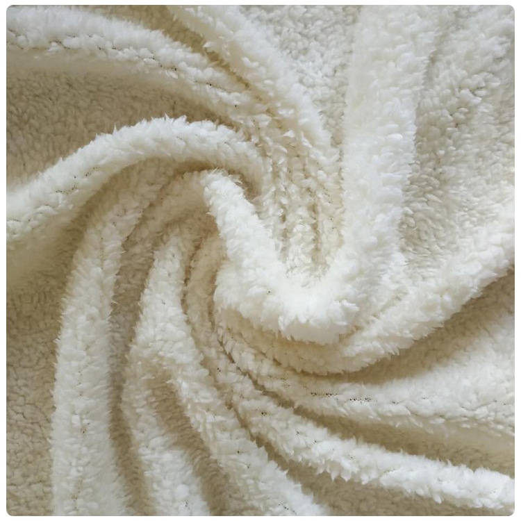 现货供应舒棉绒 单面起毛绒布 全涤梳棉绒 保暖服装玩具针织面料