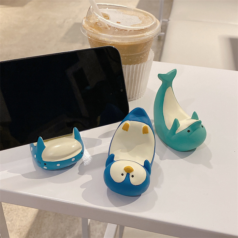 Penguin, Dolphin Pattern Simple Style Style Penguin Dolphin Plastic Simple Style Mobile Phone Holder