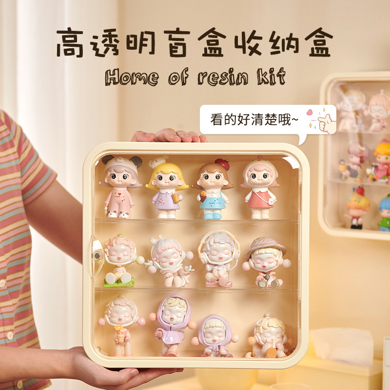 ブラインドボックス収納展示棚壁掛け式バブルマット展示箱陳列壁掛け棚透明手作りキャビネット|undefined