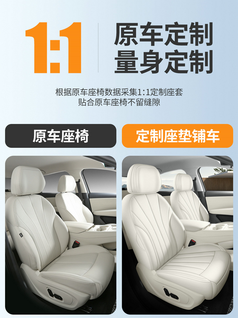Suitable for 26 models of Beta S3, this all-around seat cover is a universal, all-season car interior accessory, specifically designed for the Jihu brand