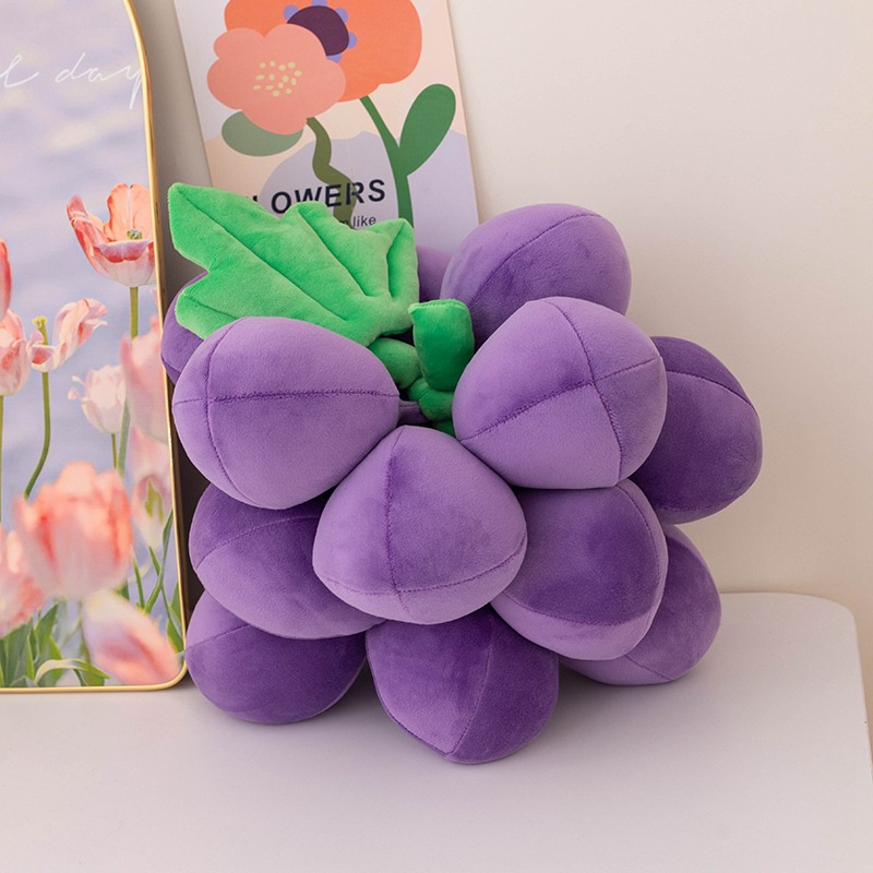 In-Stock Cross-Border Amazon Grape Pillow Plush Toy Office Cushion Ins Nordic Style Home