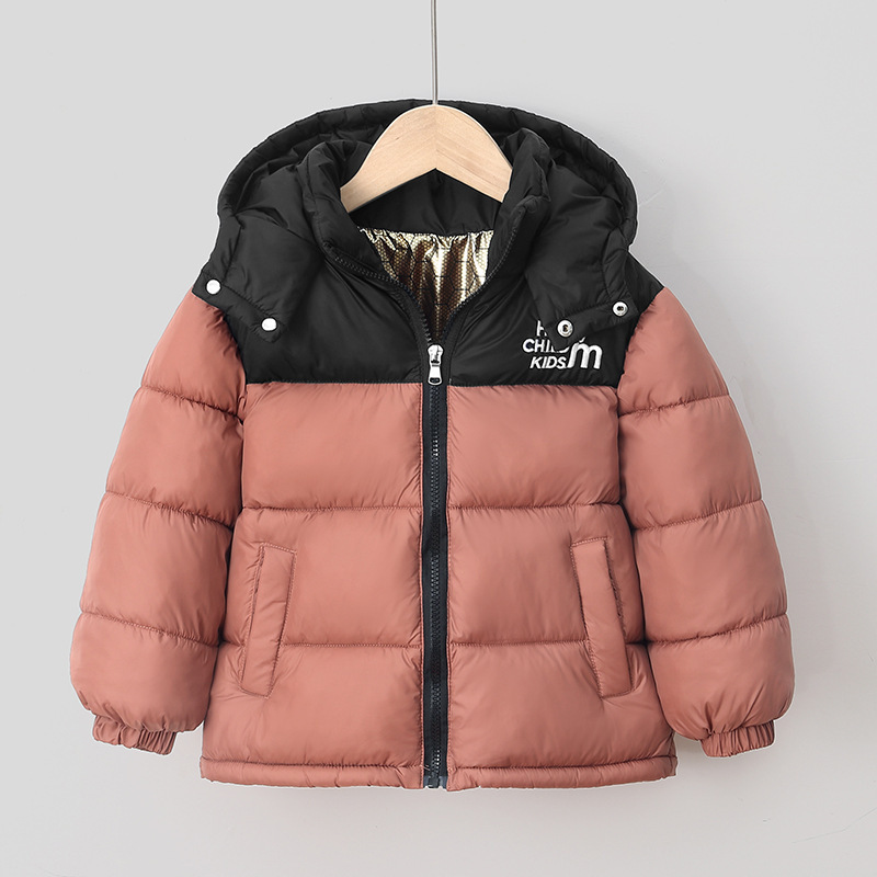 860 nueva ropa de algodón para niños grandes bebés engrosados ropa de algodón negro de oro de grafeno chaqueta de color caliente comercio exterior