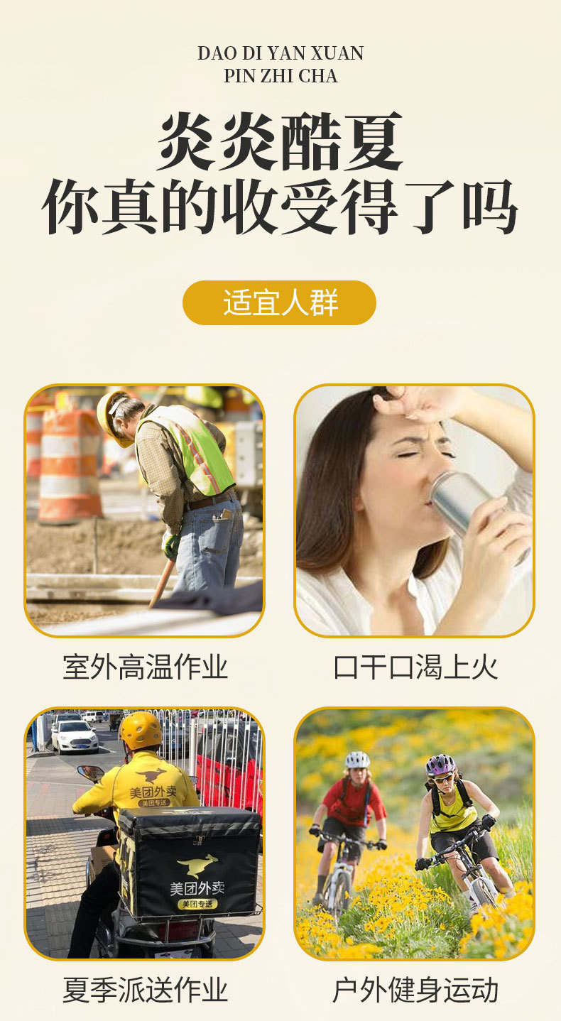 Summer Cooling Herbal Tea 80g Cold Brew Fruit Tea Bags with Honeysuckle Mint Lemon Chrysanthemum key features