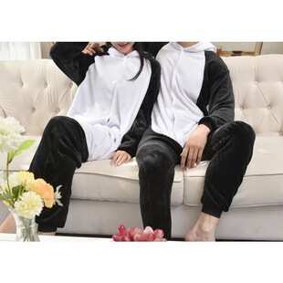 N 81471 Stitch Flannel Front Zipper Pajama ���m�q���˯��