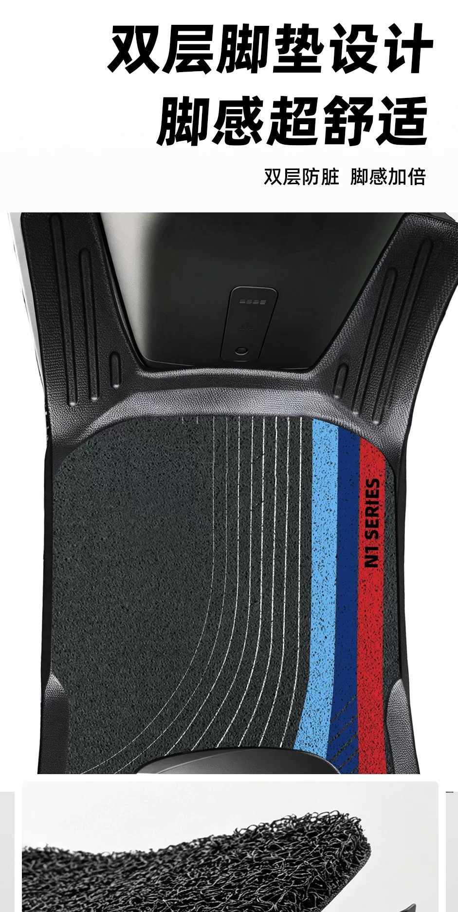 Suitable for Ninebot N170/N185 TPE foot pads, electric vehicle footrest pads, waterproof foot mats, and electric scooter decoration