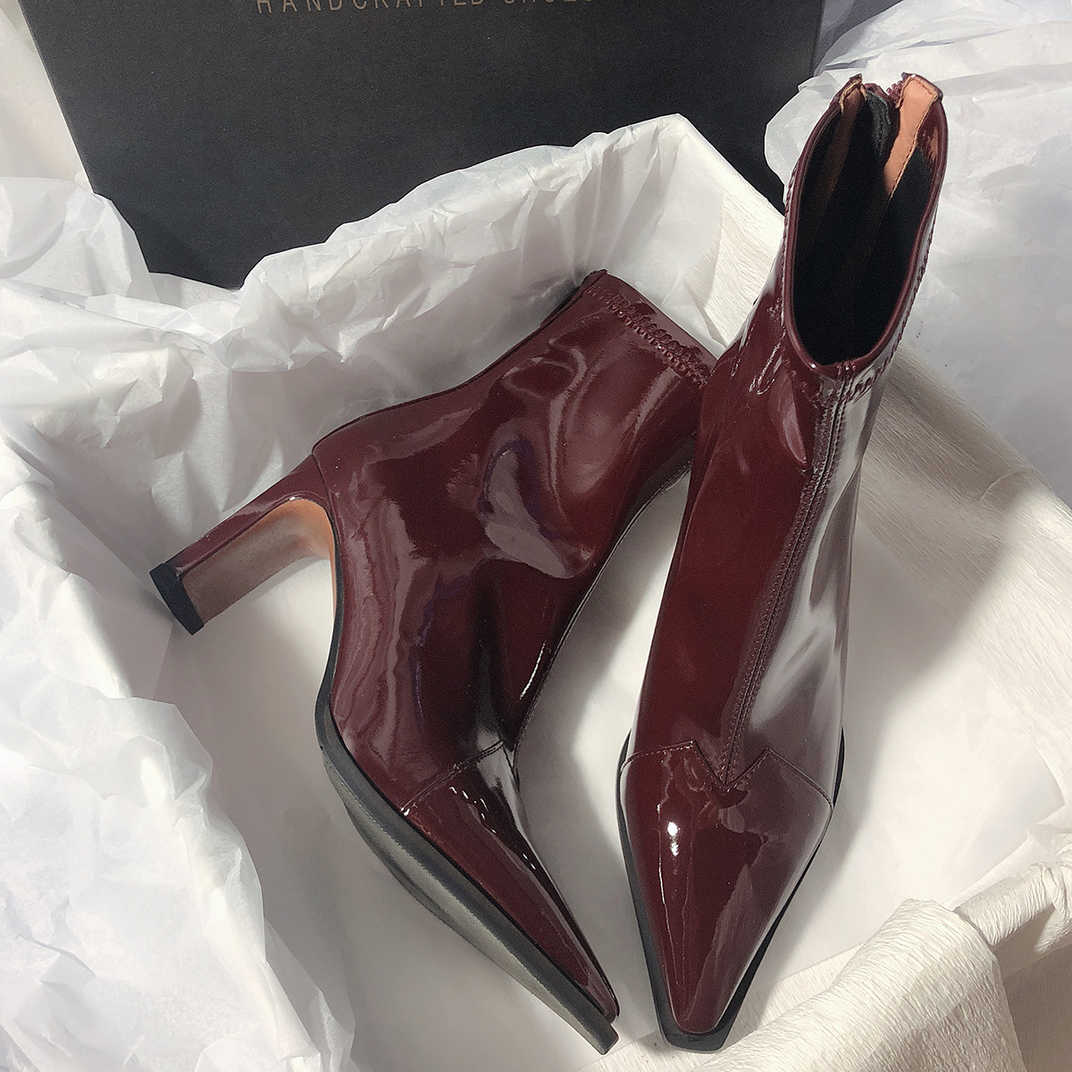 New product Senyu Haixiang high-heeled slim boots genuine leather…