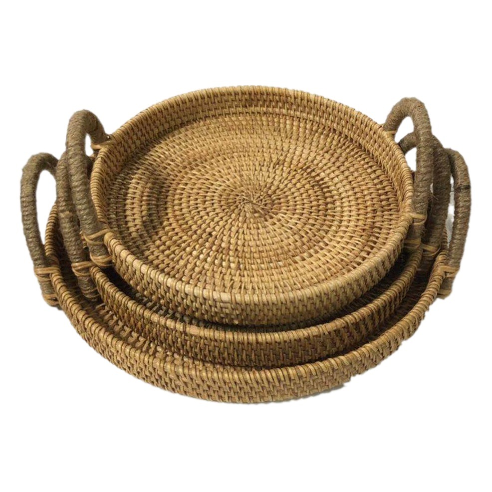 Cesta tejida vietnamita para alimentos