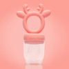 Children's chewy silica gel fruit pacifier for fruits and vegetables for supplementary food