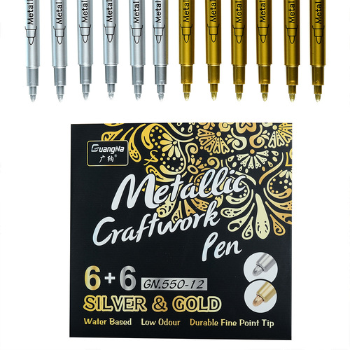 Guangna 550 metallic marker gold and silver marker tire hand-painted signature painting graffiti pen wholesale
