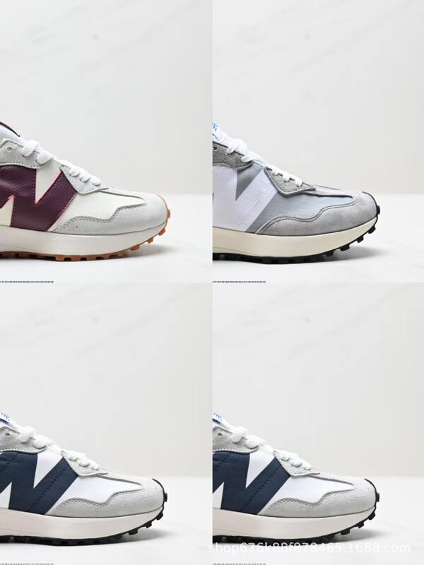 New Balance 327 Sneakers Original Gray Retro Casual Thick-Soled Unisex Running Shoes Color-Blocking Retro