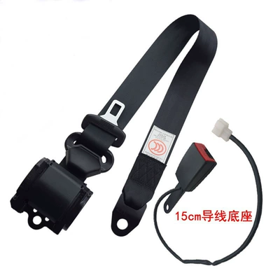Car seat belt Seat Belt, Front and Rear - plastic-coated-k3-retractor-15cm-wire-base