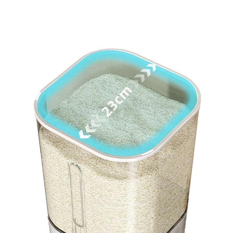 Cubo de arroz doméstico, a prueba de insectos, a prueba de humedad, sellado, caja de arroz de grado alimenticio, cubo de fideos, recipiente de almacenamiento de fideos de arroz, cilindro de arroz de alta gama