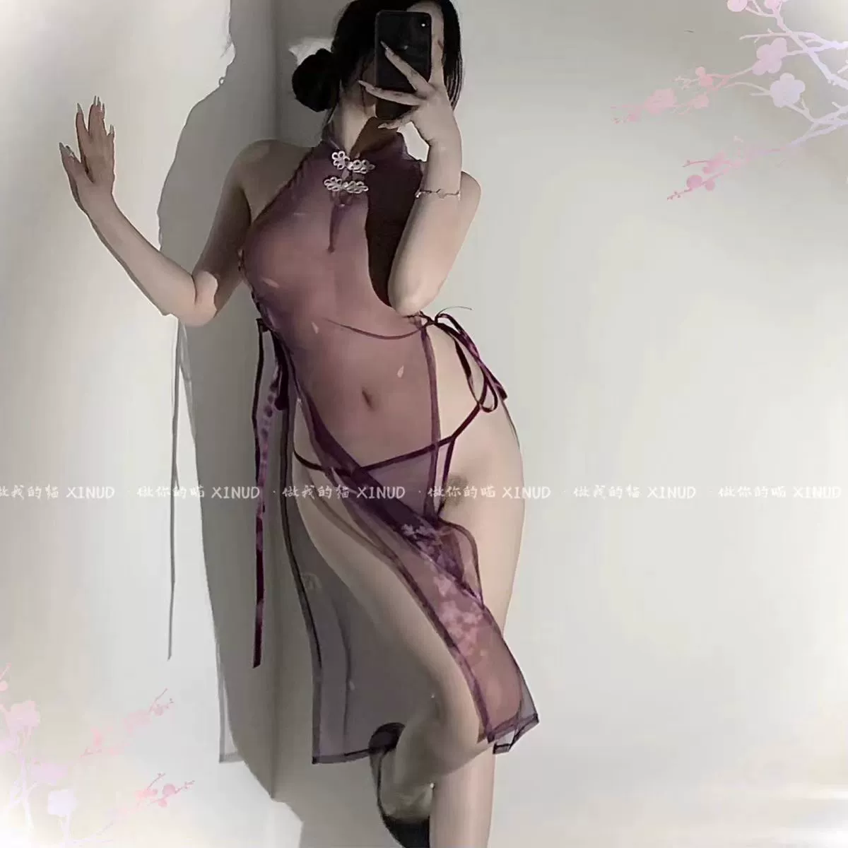 Комплект бюстье с кружевной поддержкой, бюстгальтер-лиф Purple Lace с подвязками и чулками, one size