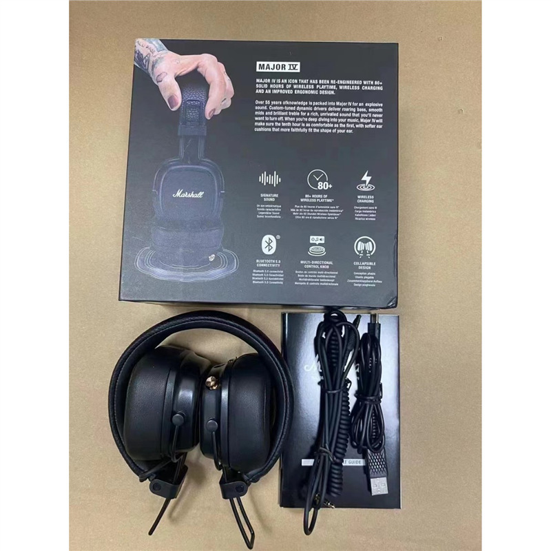 マーシャルMARSHALLメジャーiv 4世代ヘッドセット無線bluetoothイヤホンの重低音に適しています|undefined