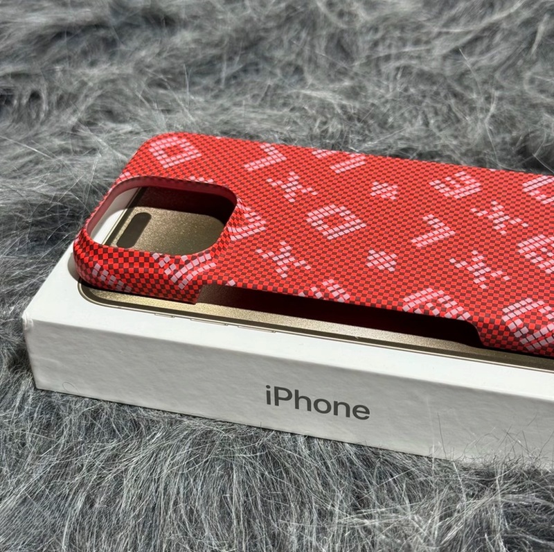 适用苹果16promax凯夫拉磁吸手机壳iPhone15半包轻薄高级感保护套|undefined
