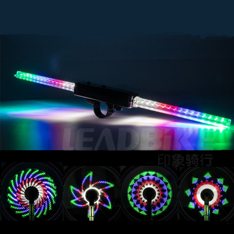 Impression riding 64LED bicycle light New Hot Wheels 30 Figure night riding accessories spoke Light flower drum lamp LD35